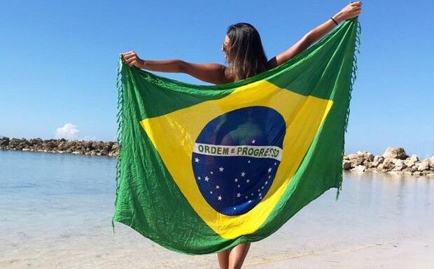 Bandeira do Brasil kanga