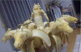 Escultura de banana