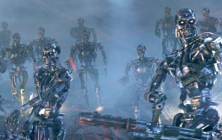 guerra humanos robôs