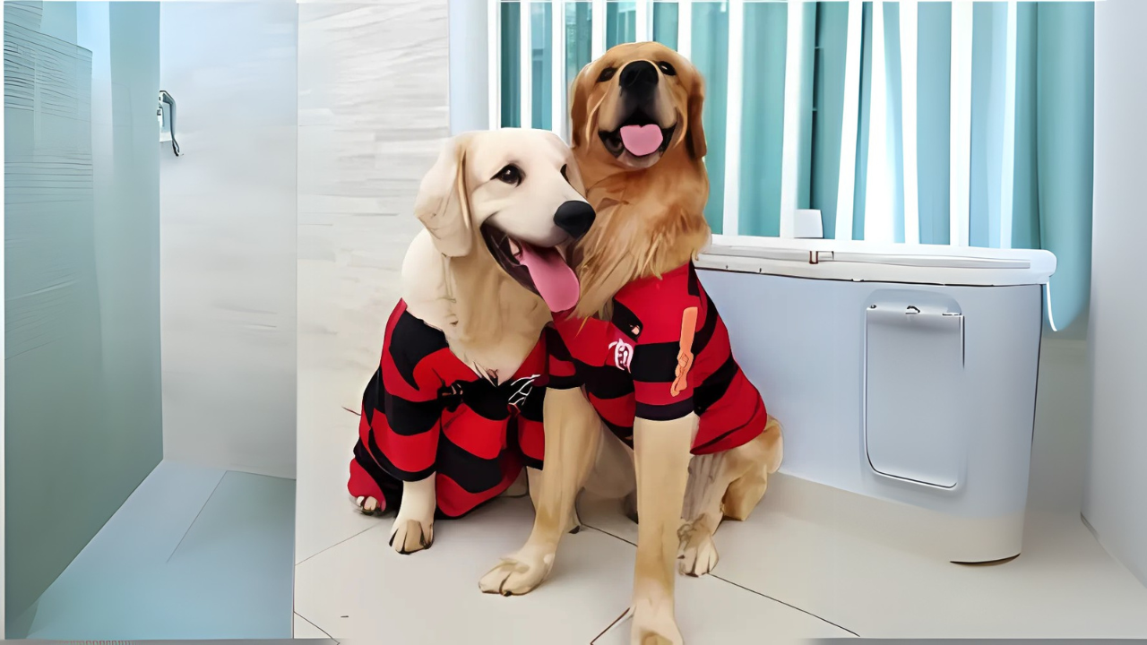 cães camisa flamengo cachorro