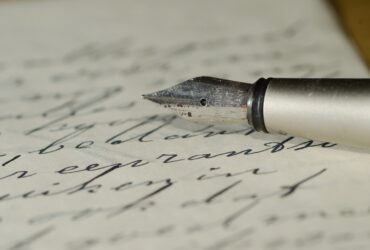 carta caneta tinteiro