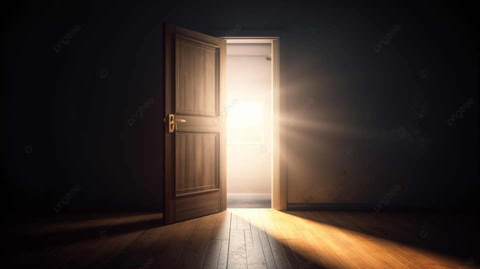 casa luz porta escura