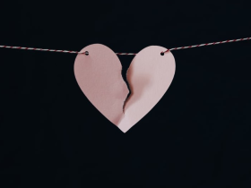 coração amor cordão