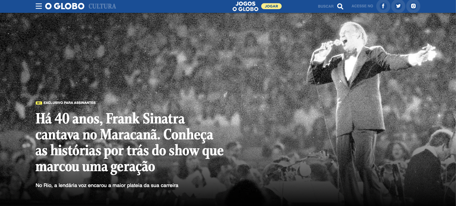 frank sinatra maracanã