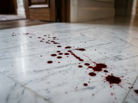 piso sangue mármore