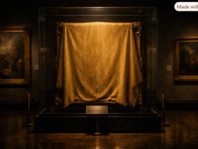 imagem quadro museu redoma de vidro