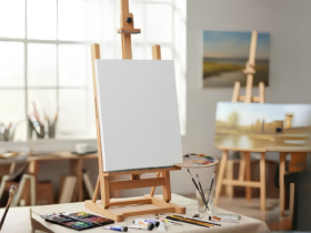 tela em branco pintura