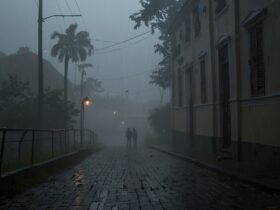 névoa frio cidade