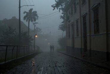 névoa frio cidade
