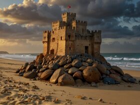 castelo de areia praia