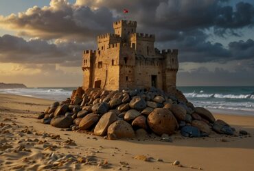 castelo de areia praia