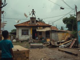 casa pobre vendaval