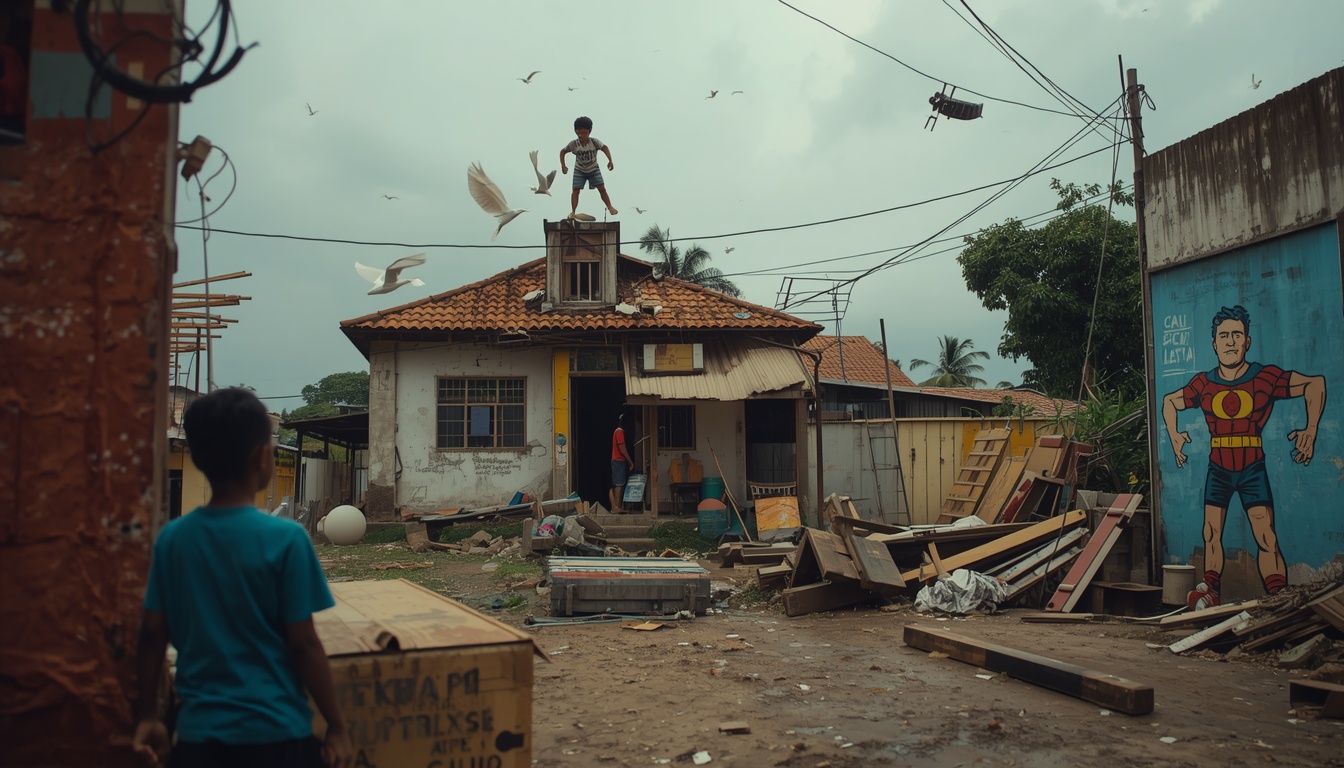 casa pobre vendaval